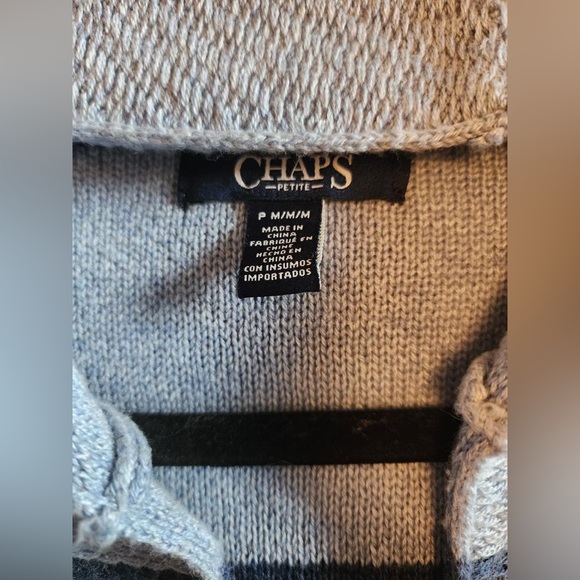 CHAPS Women's Long Cardigan w/Hood - Picture 2 of 3